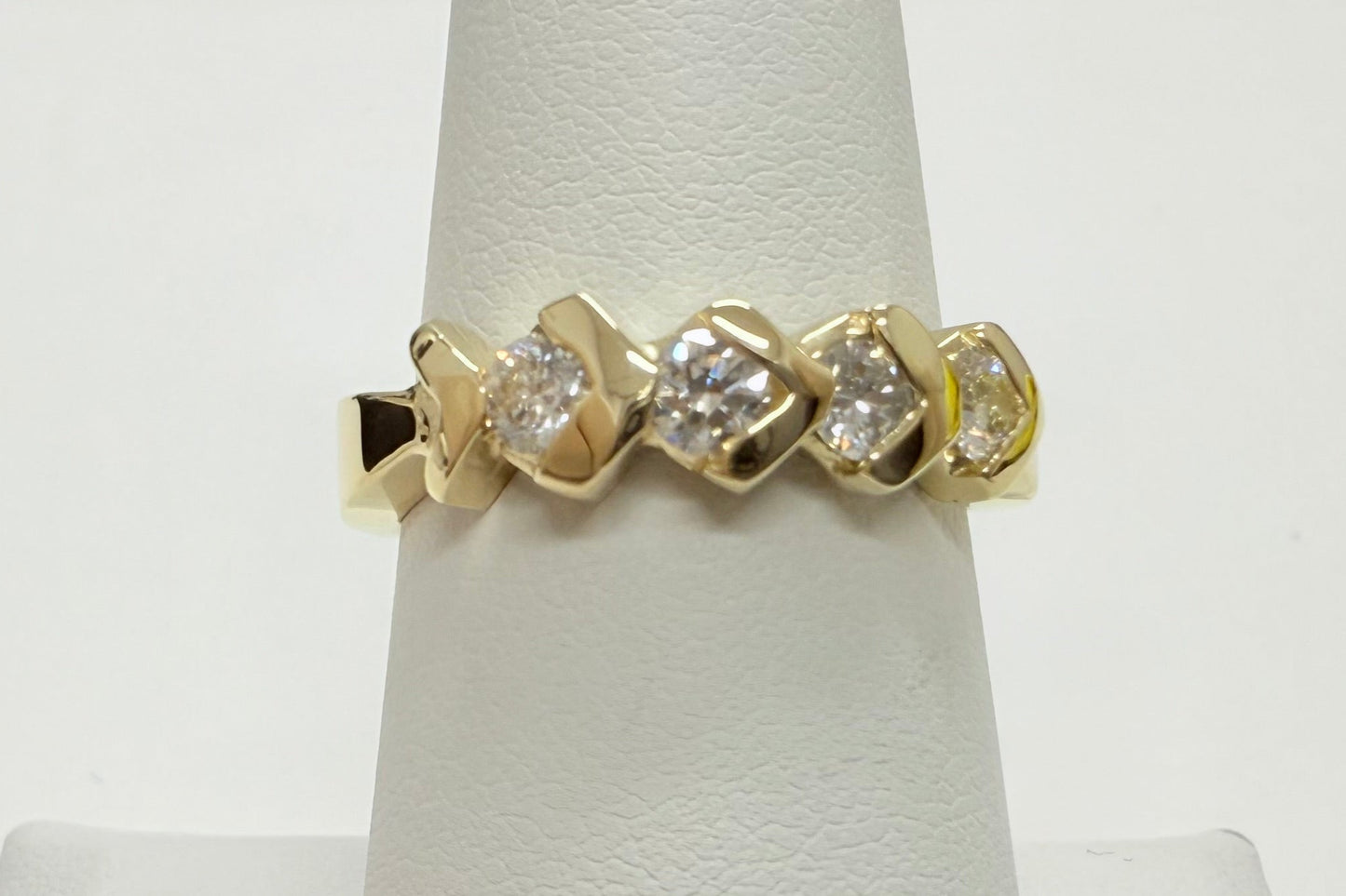 0.53 ctw Four Diamond Stone Ring