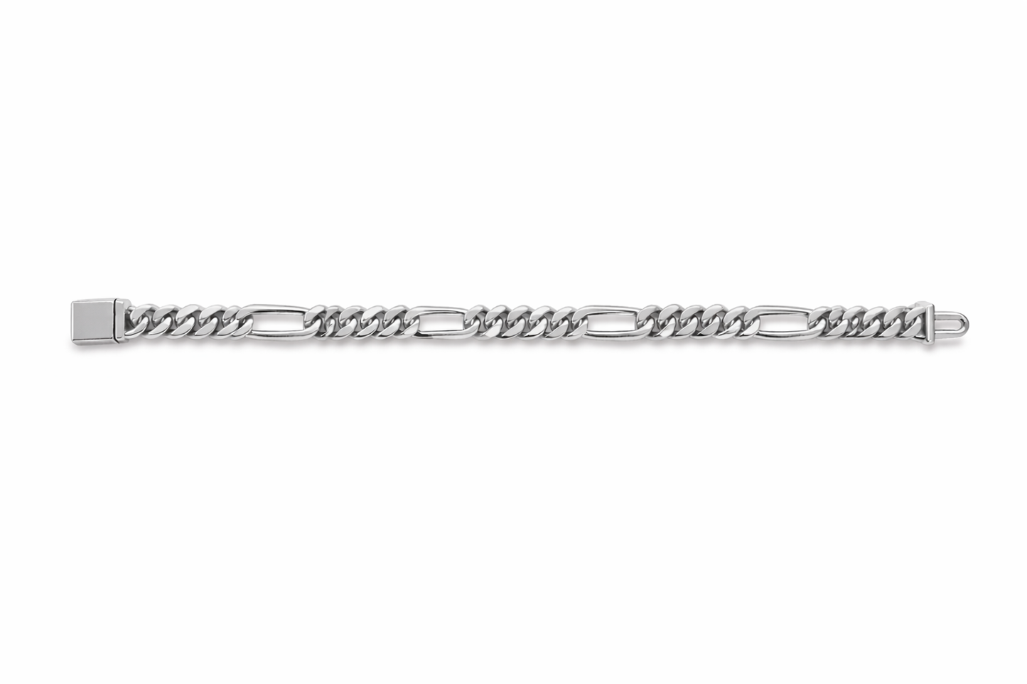 8mm Cuban Link Figaro Bracelet