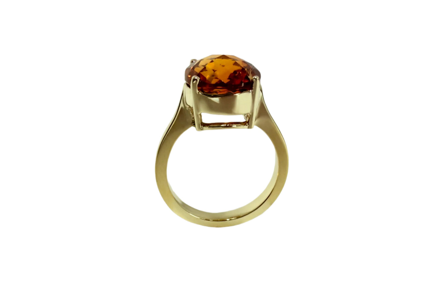 7.34 ct Genuine Citrine Oval Ring