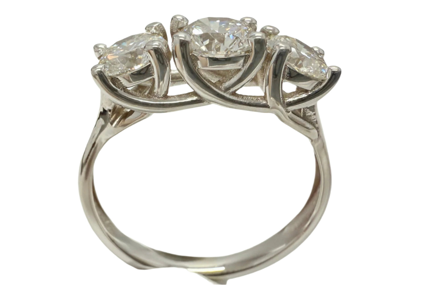 1.5 ctw Three Diamond Stone Ring