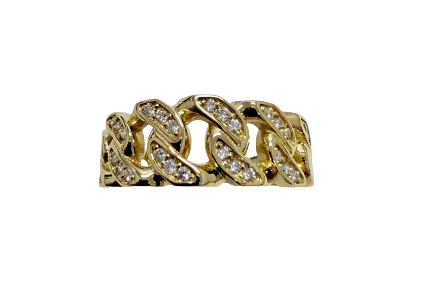 .25 ctw Cuban Diamond Ring