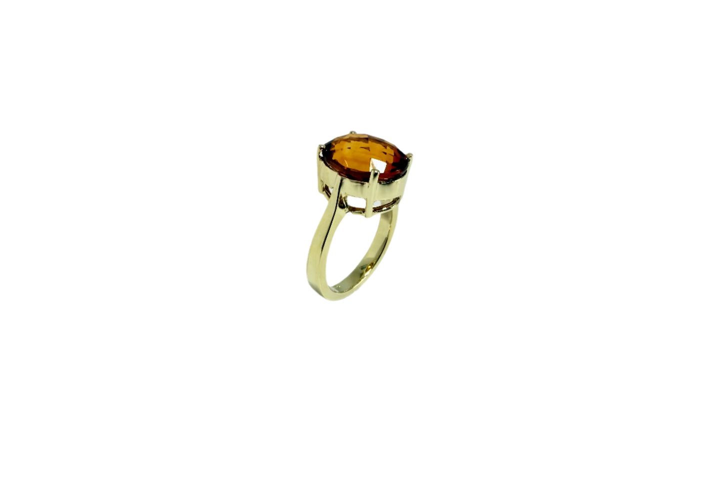 7.34 ct Genuine Citrine Oval Ring