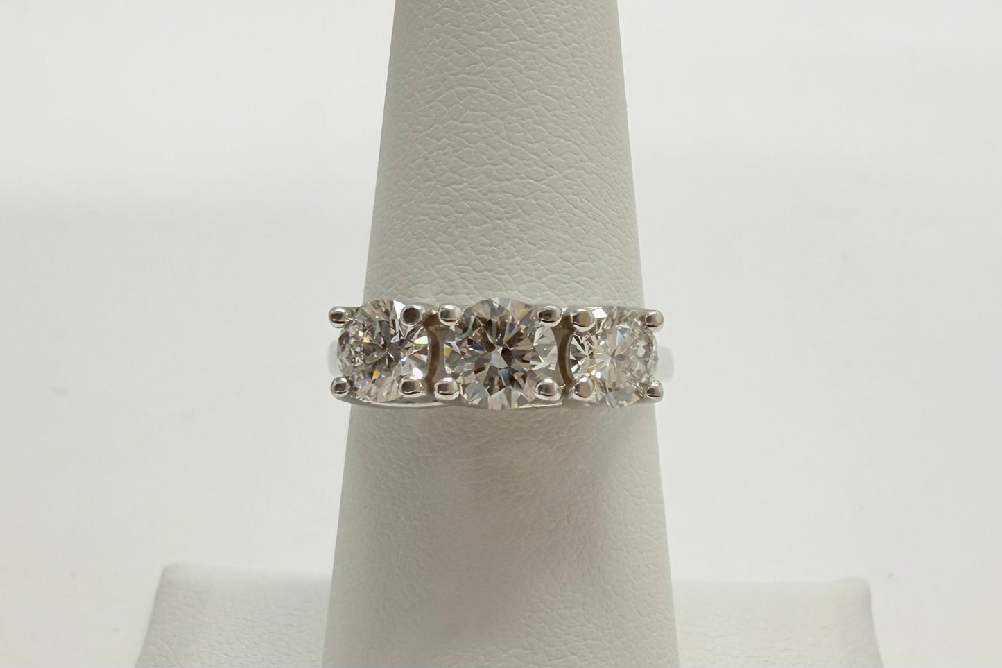 1.5 ctw Three Diamond Stone Ring