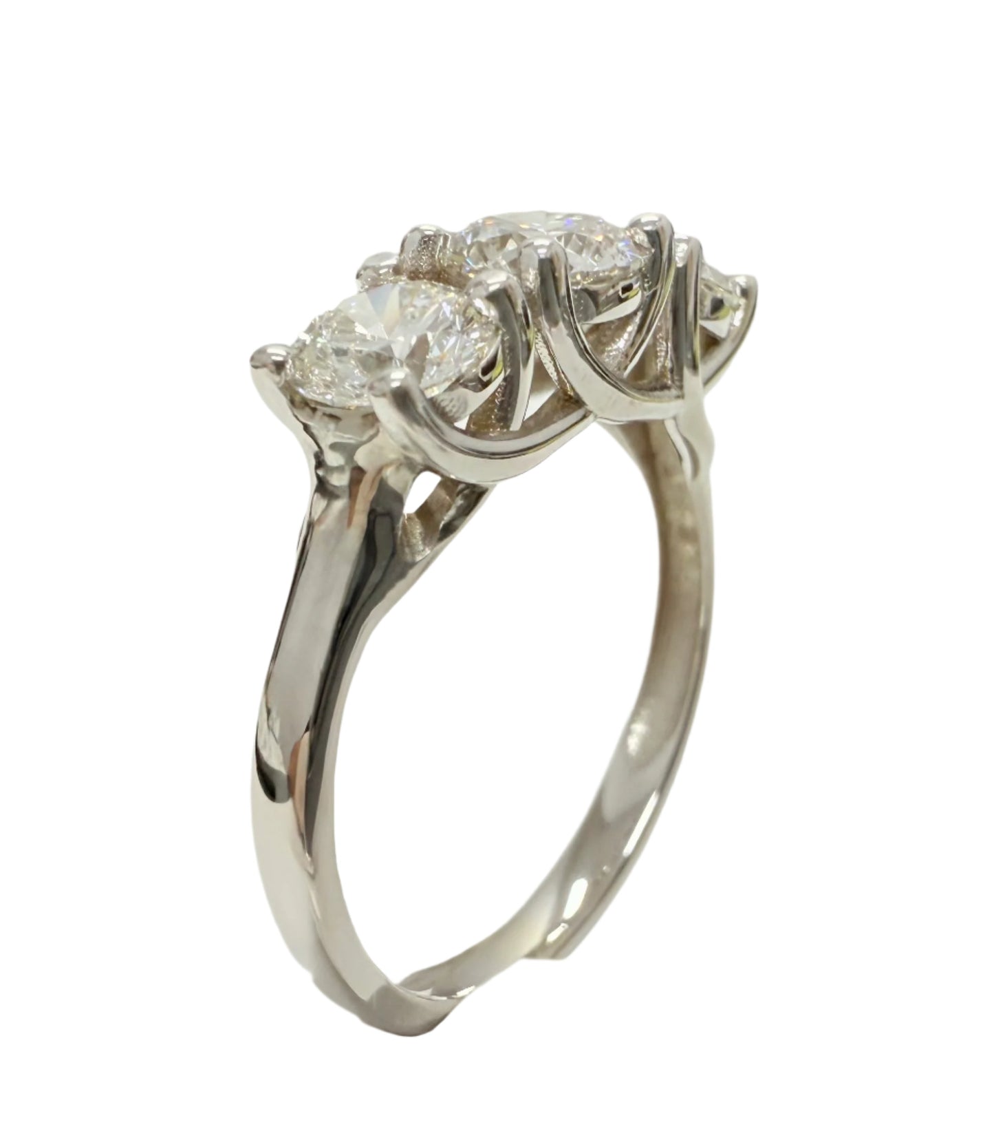 1.5 ctw Three Diamond Stone Ring