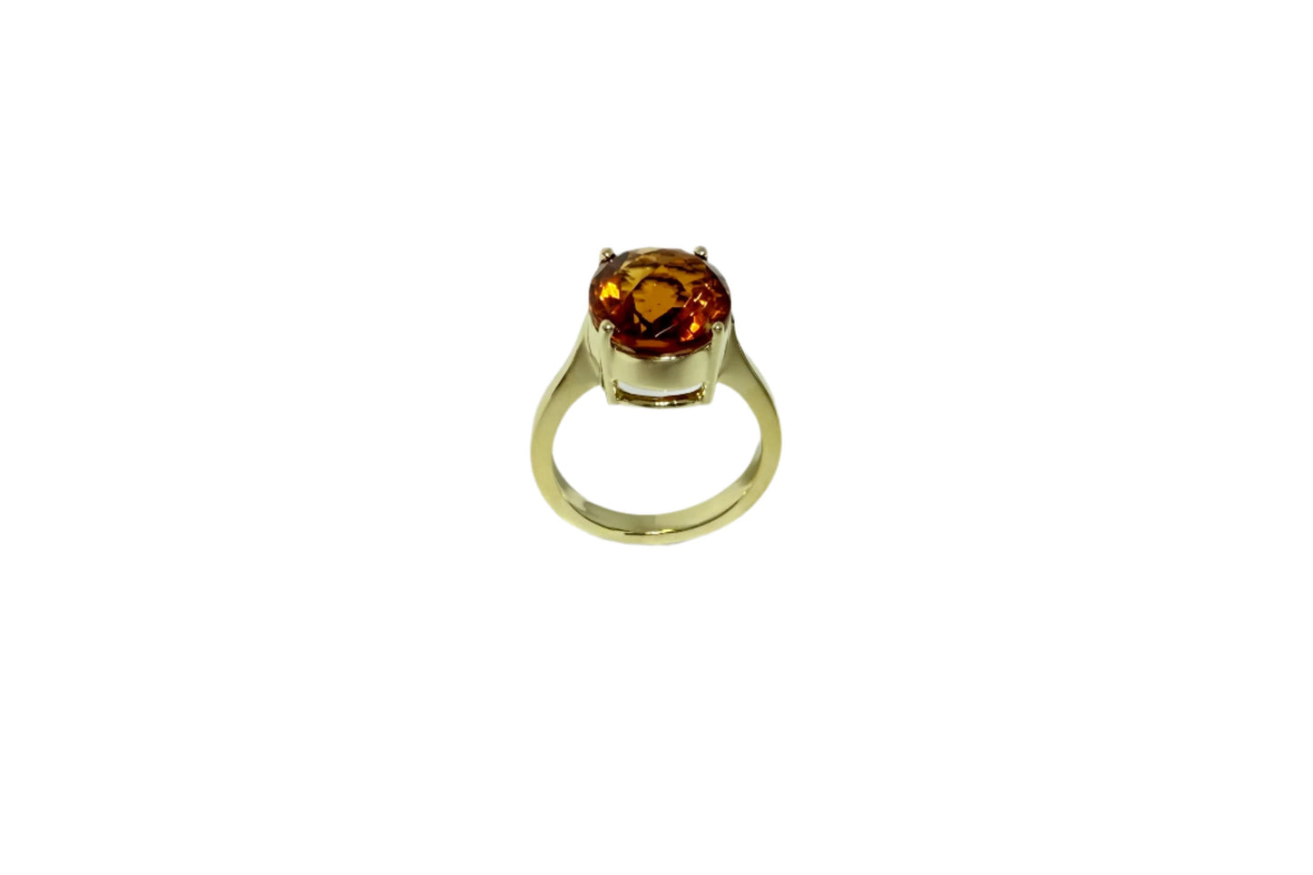 7.34 ct Genuine Citrine Oval Ring