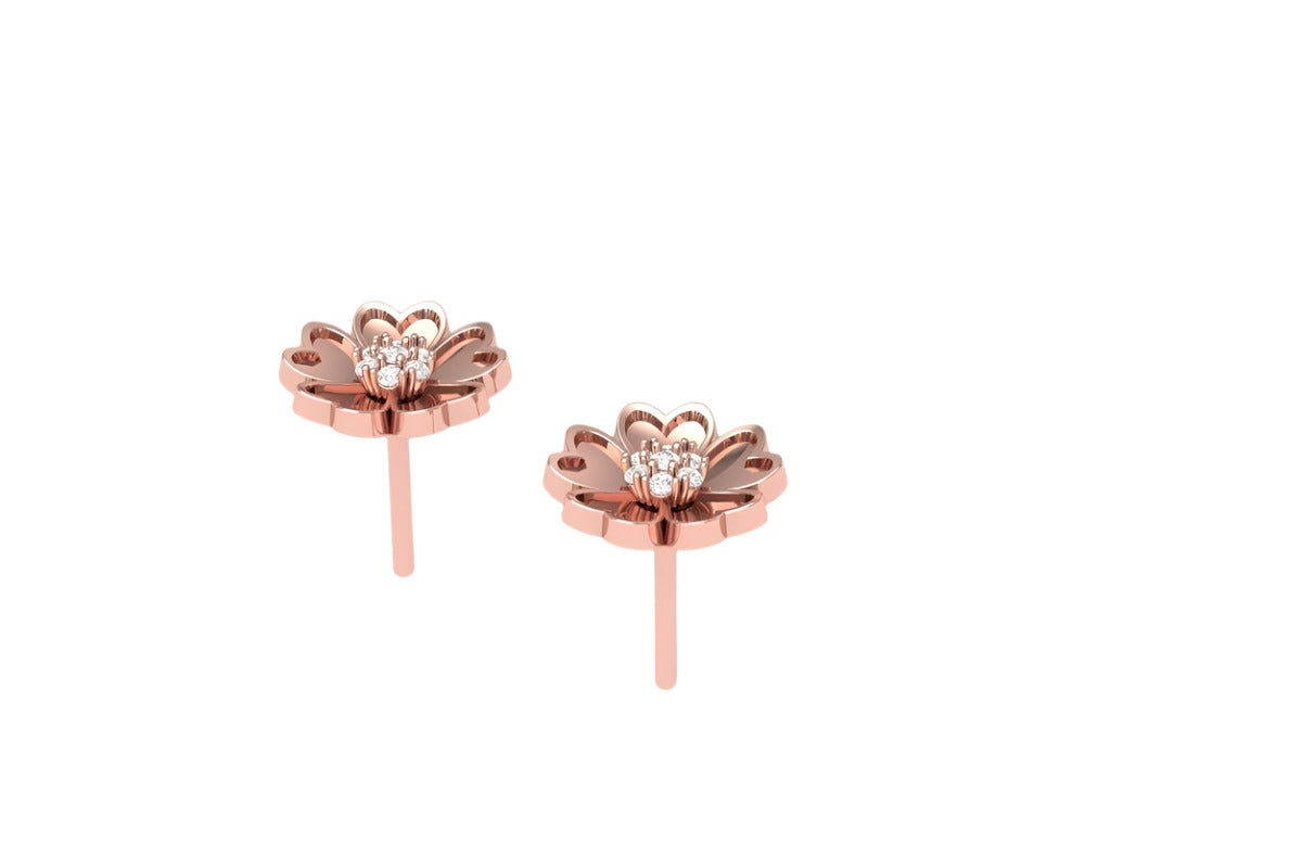 .20 ctw Diamond Flower Earrings