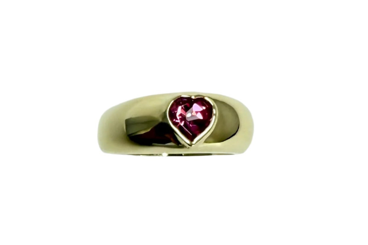 7mm Genuine Heart Pink Topaz