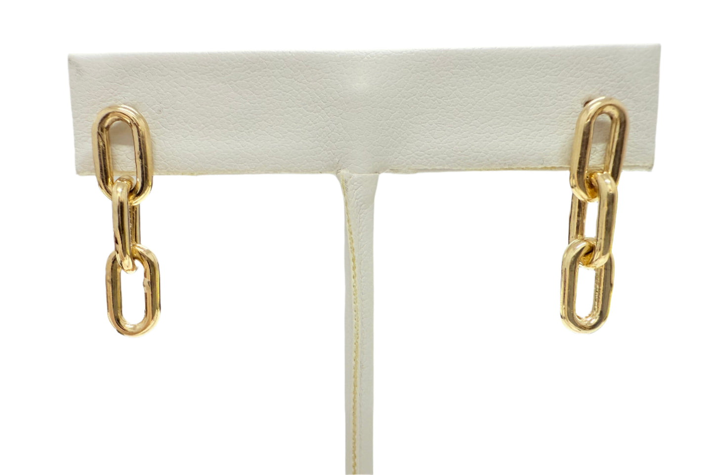 Large Oval Stud Earrings