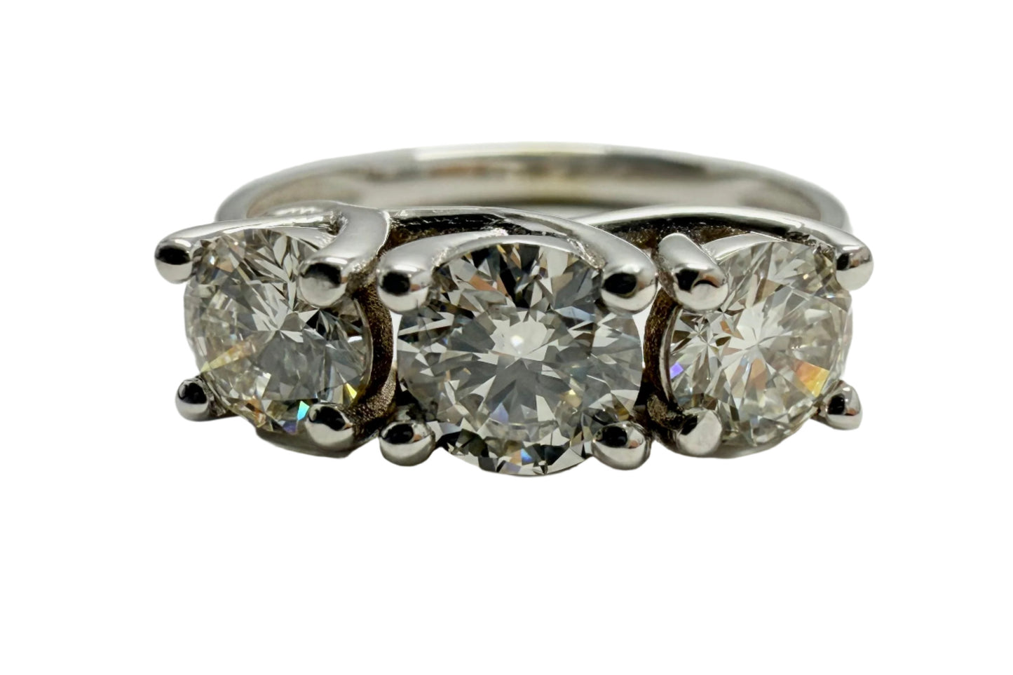 1.5 ctw Three Diamond Stone Ring