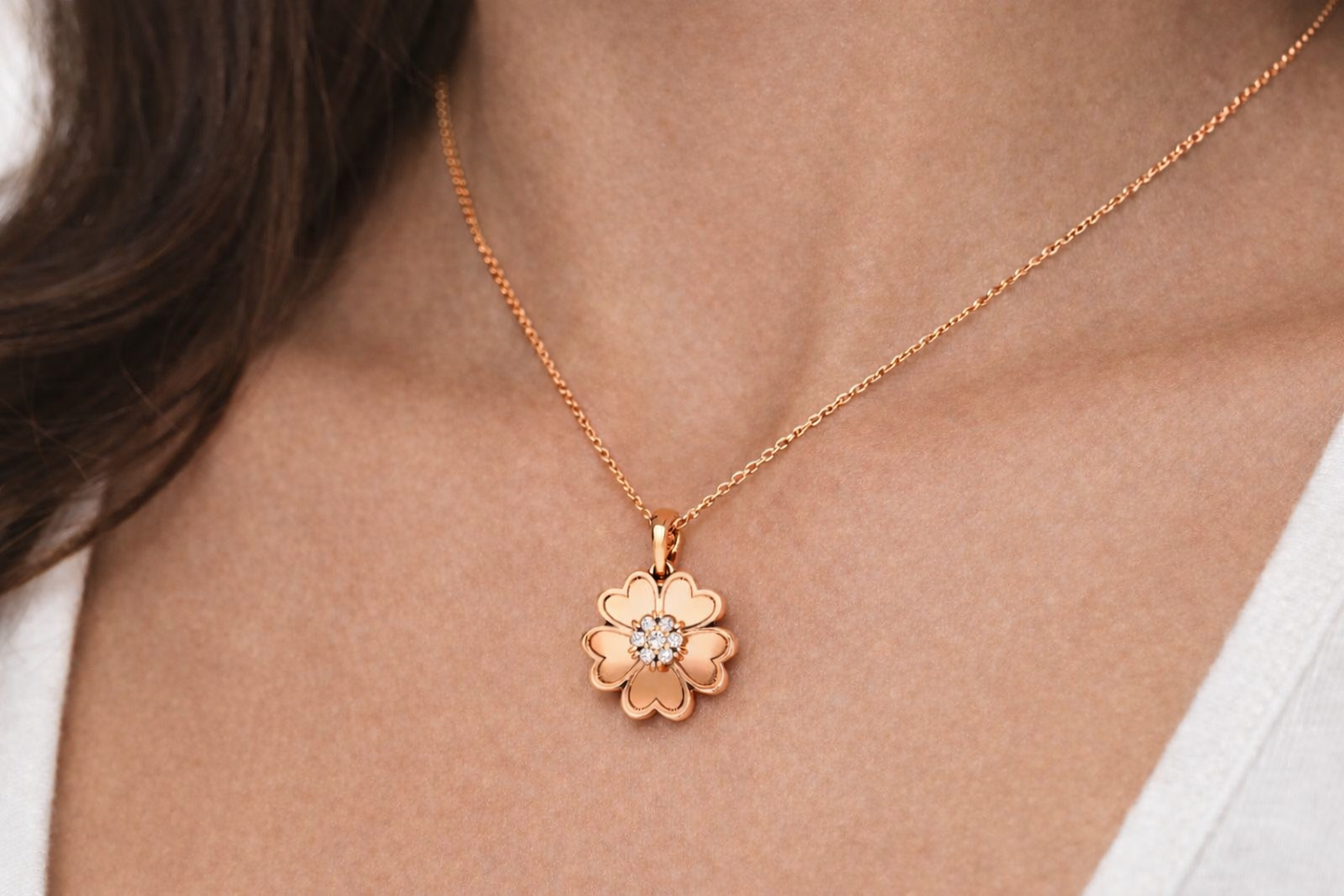 .20 ctw Diamond Flower Pendant