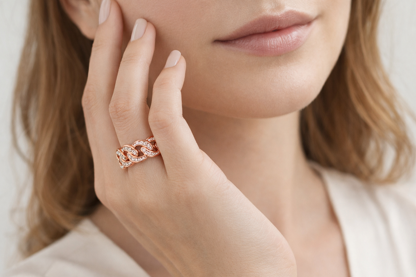 .25 ctw Cuban Diamond Ring