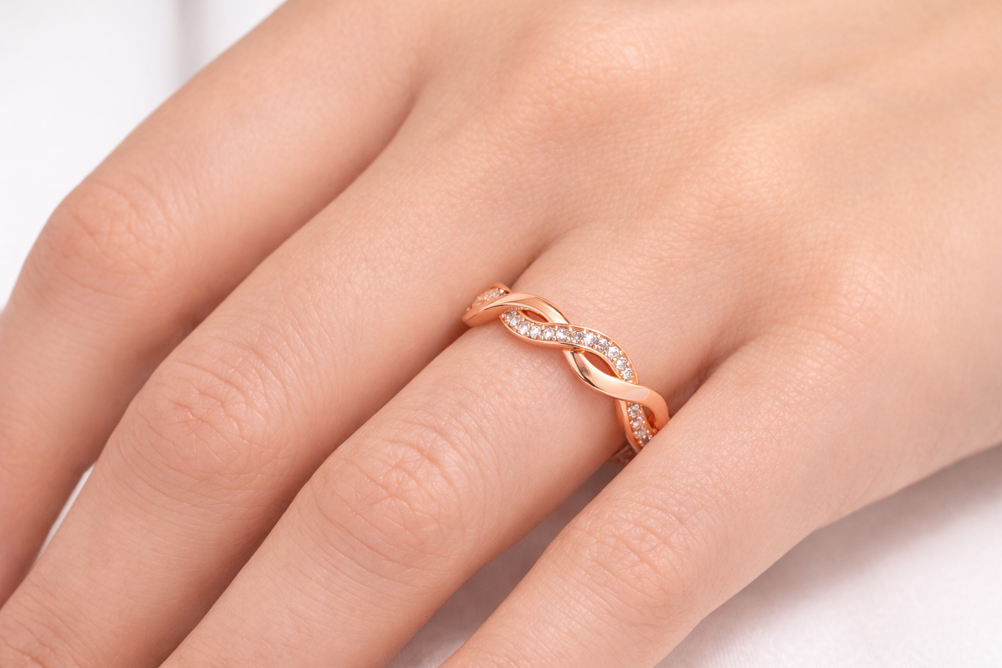 .1 tcw Infinity Diamond Ring