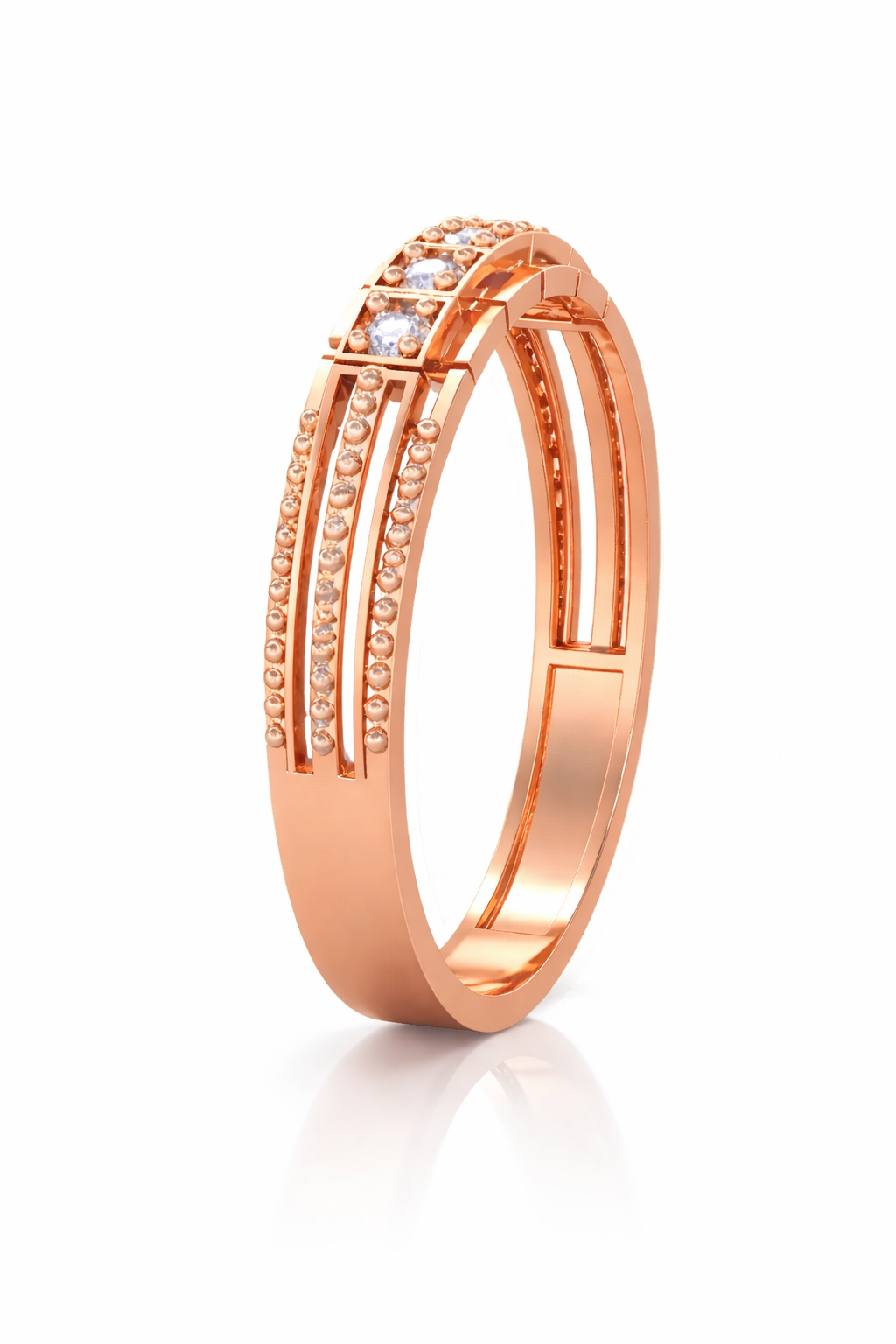 0.15 ctw Five Diamond Stone Ring