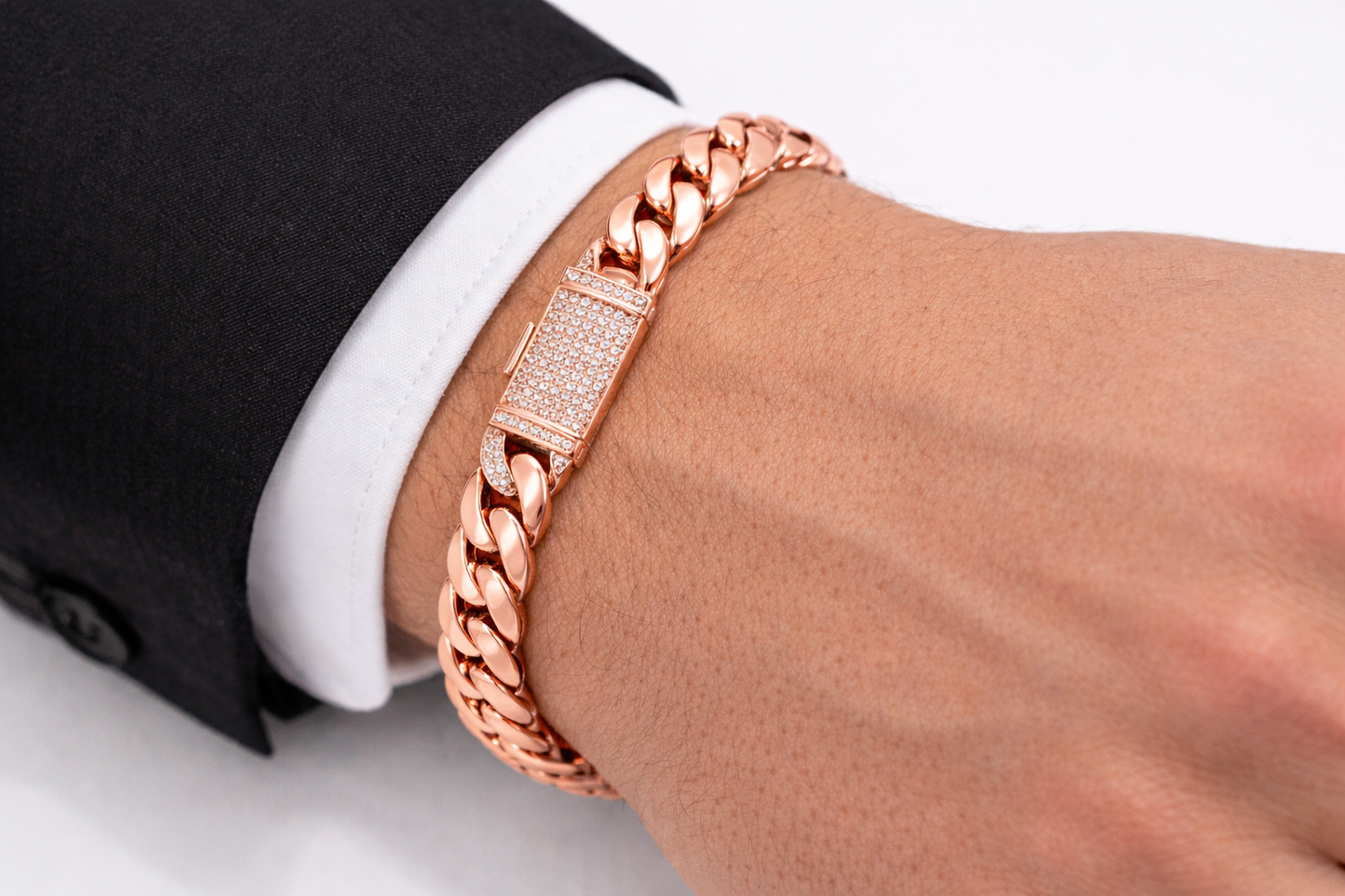 0.65 ctw 9.4mm Diamond Cuban Link