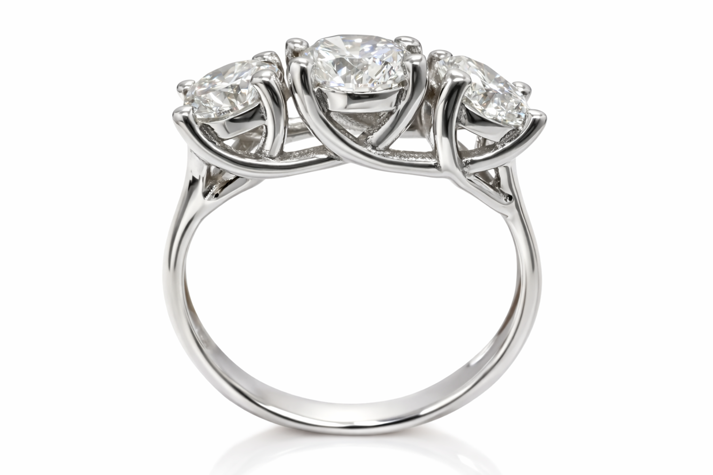 1.5 ctw Three Diamond Stone Ring