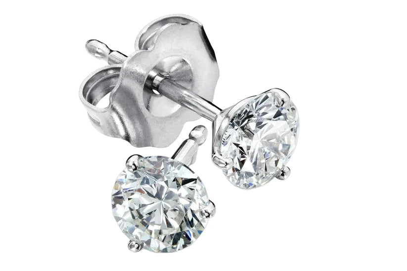 4.5mm Diamond Stud Earrings