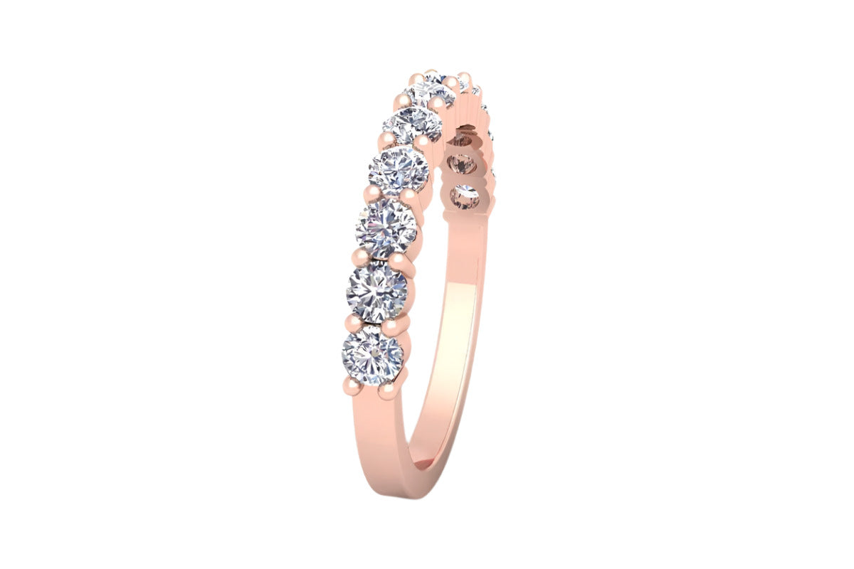 0.24 ctw Half Eternity Diamond Ring