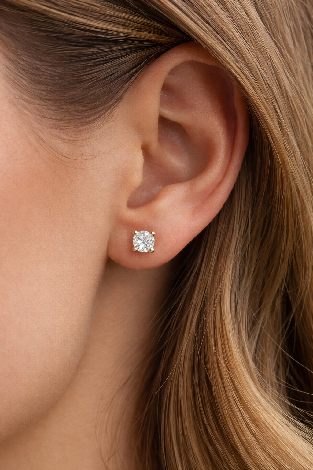 2mm Diamond Stud Earrings