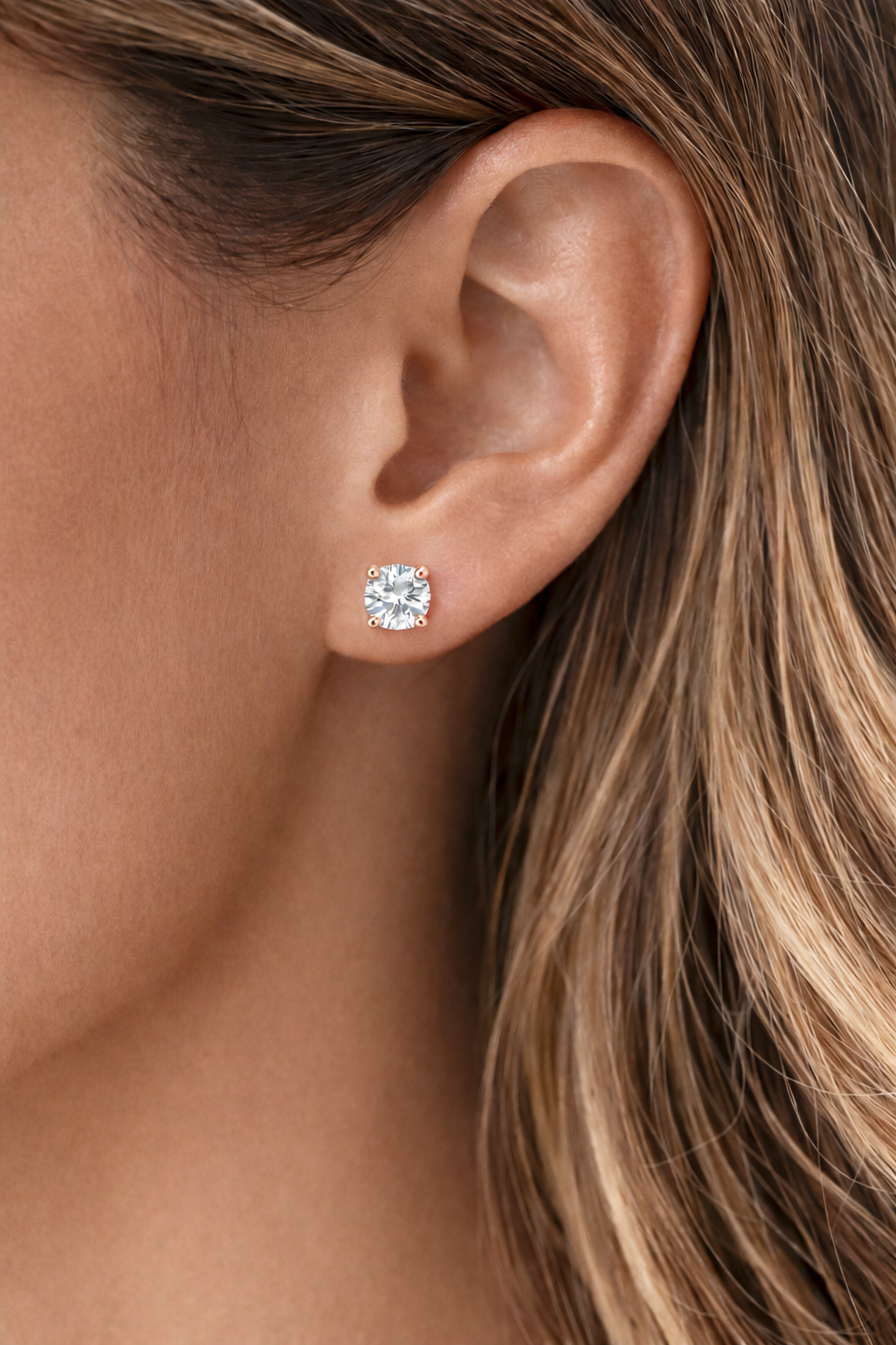 3mm Diamond Stud Earrings