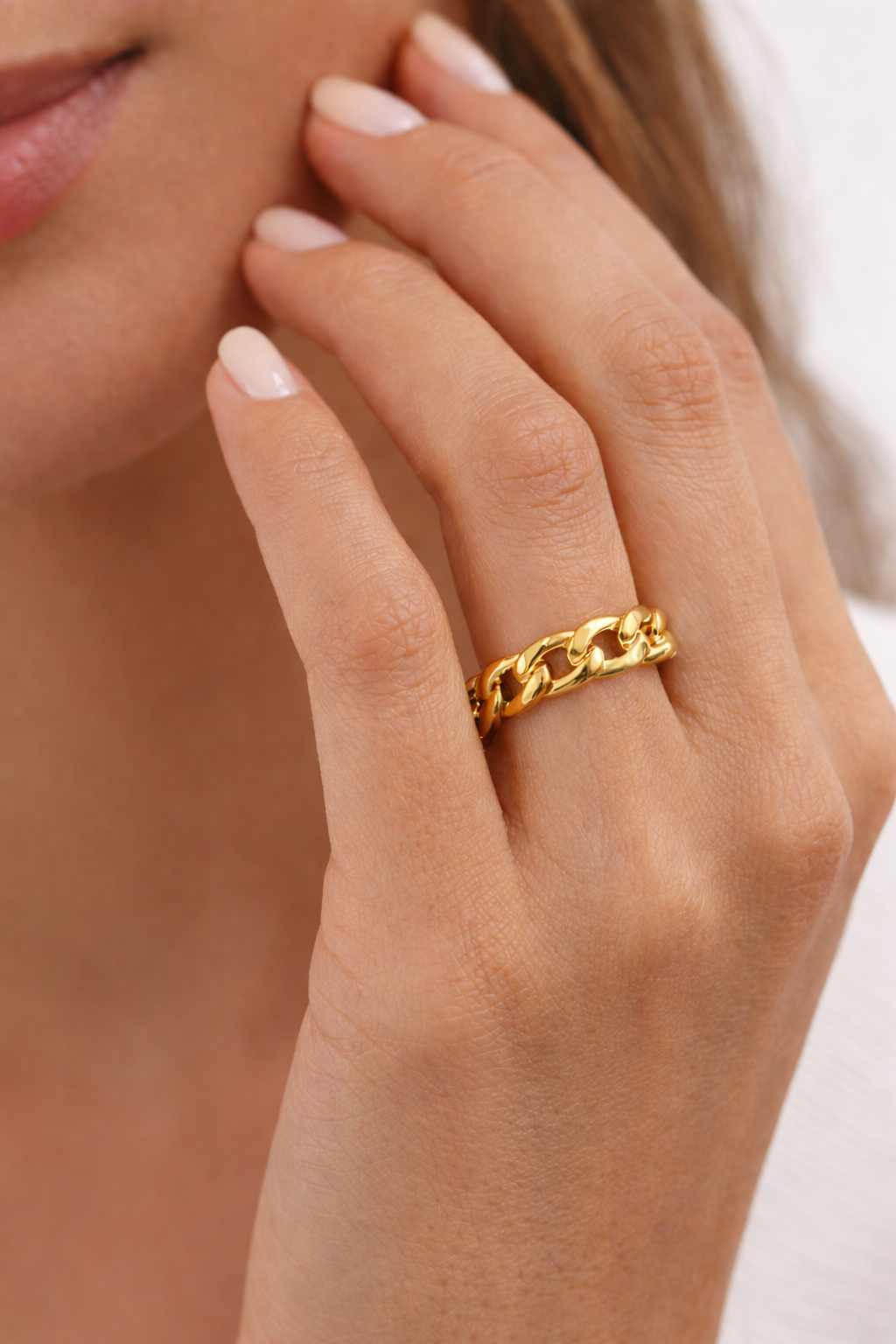 5mm All The Way Cuban Link Ring