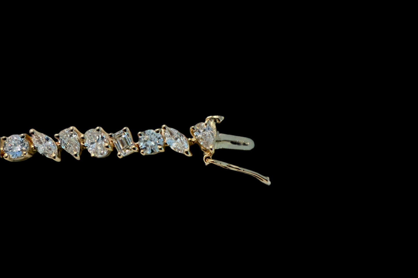 9.25 ctw Five Shape Diamond Tennis Bracelet