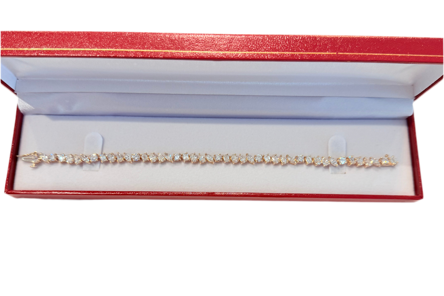 9.25 ctw Five Shape Diamond Tennis Bracelet