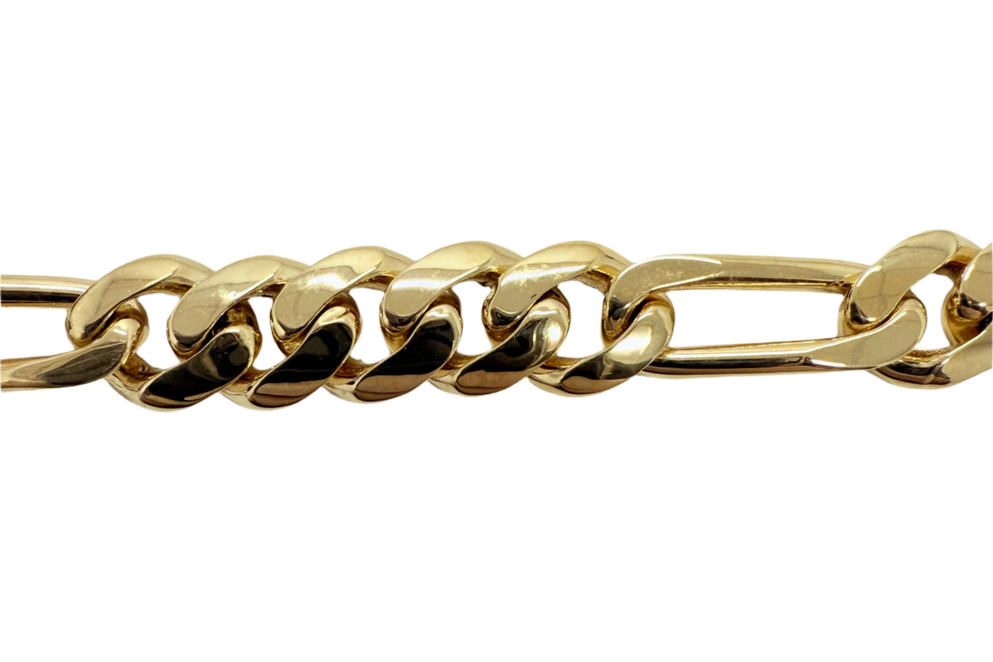 9.5mm Cuban Link Figaro Bracelet