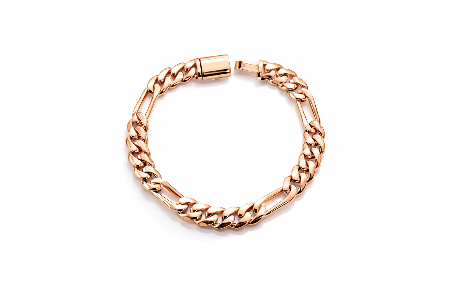 9.5mm Cuban Link Figaro Bracelet