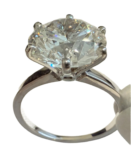 5.09 ct Solitaire Diamond Engagement Ring