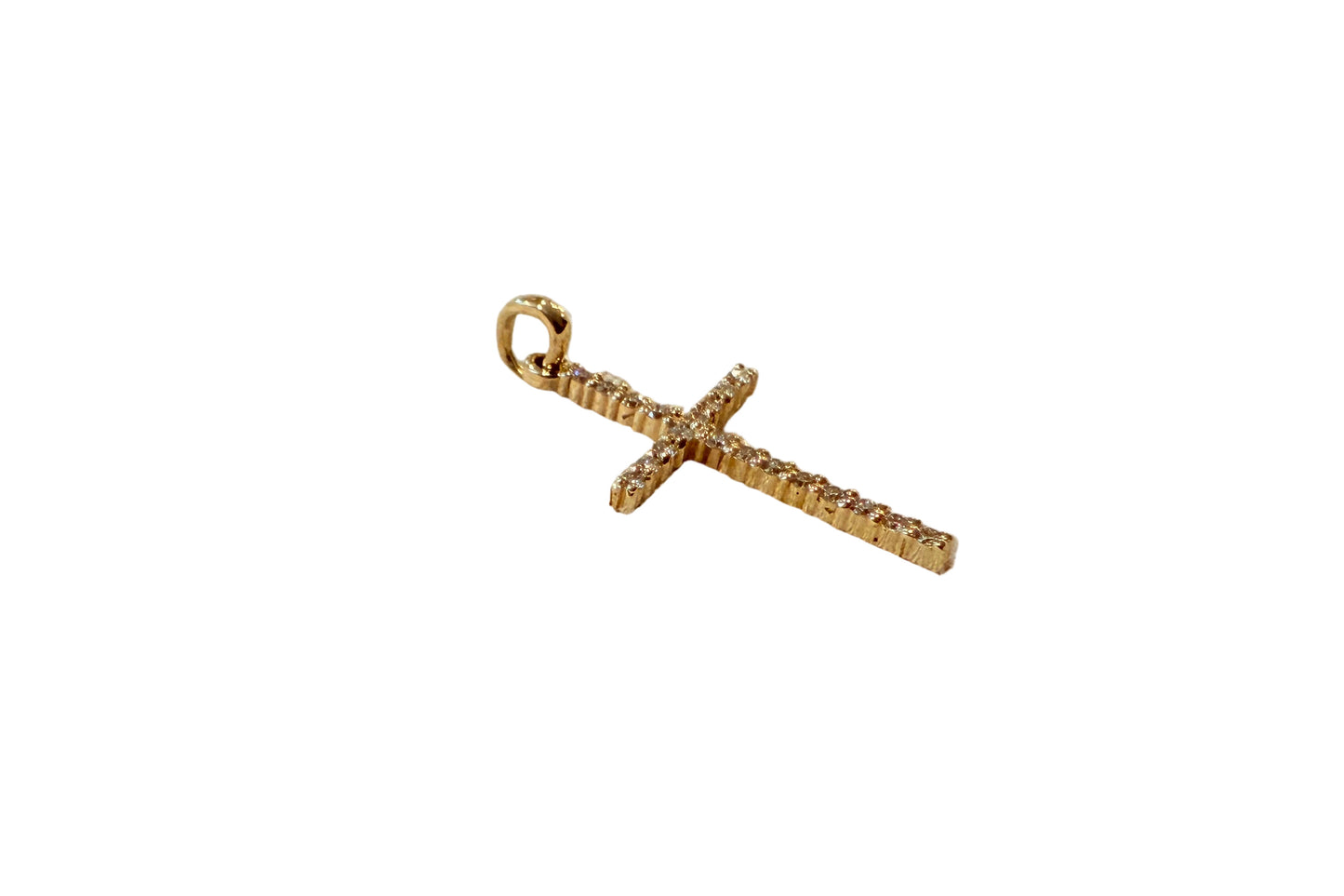 .19 ctw Round Tennis Diamond Cross Pendant