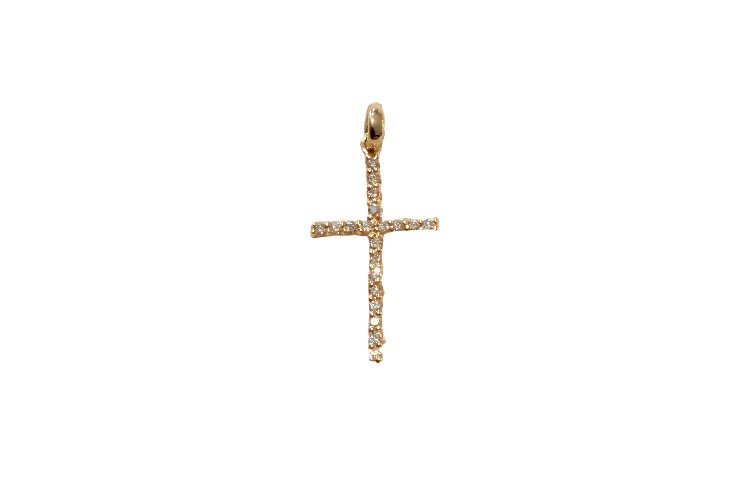 .19 ctw Round Tennis Diamond Cross Pendant