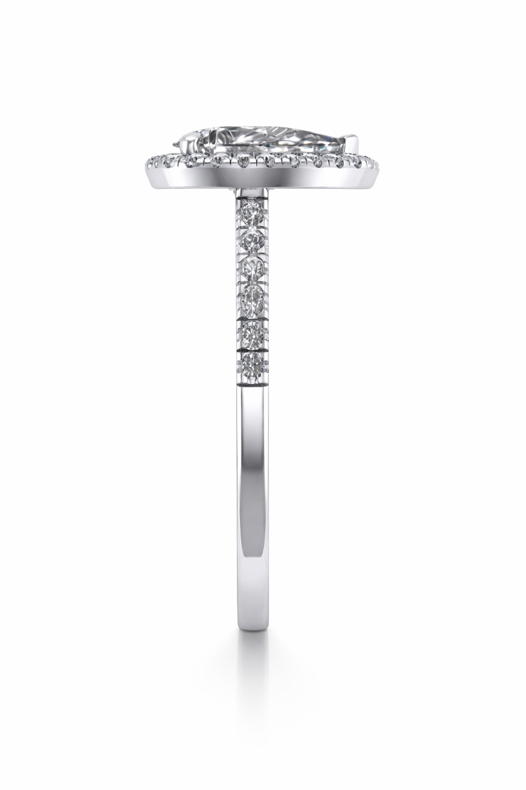 1.83 ctw Pear Diamond Certified Ring