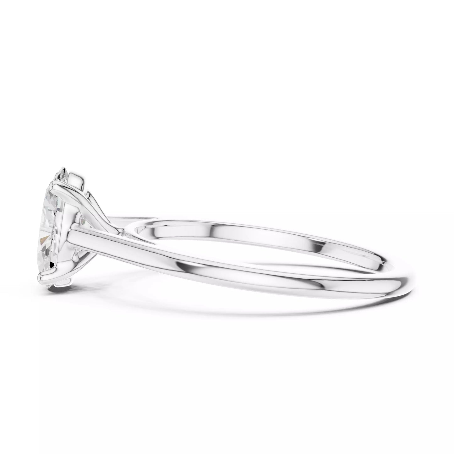 1.00 ctw Oval Diamond Solitaire Engagement Ring
