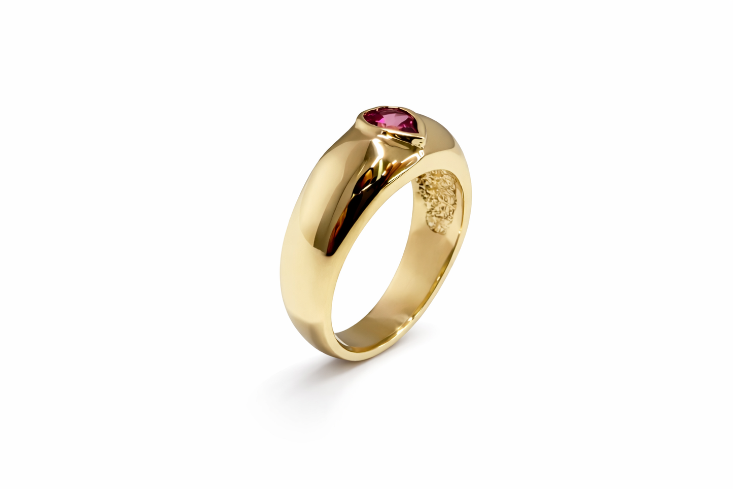 7mm Genuine Heart Pink Topaz