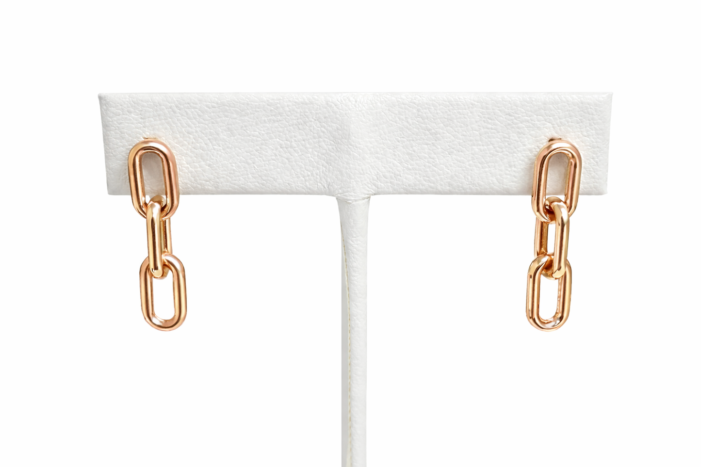 Large Oval Stud Earrings