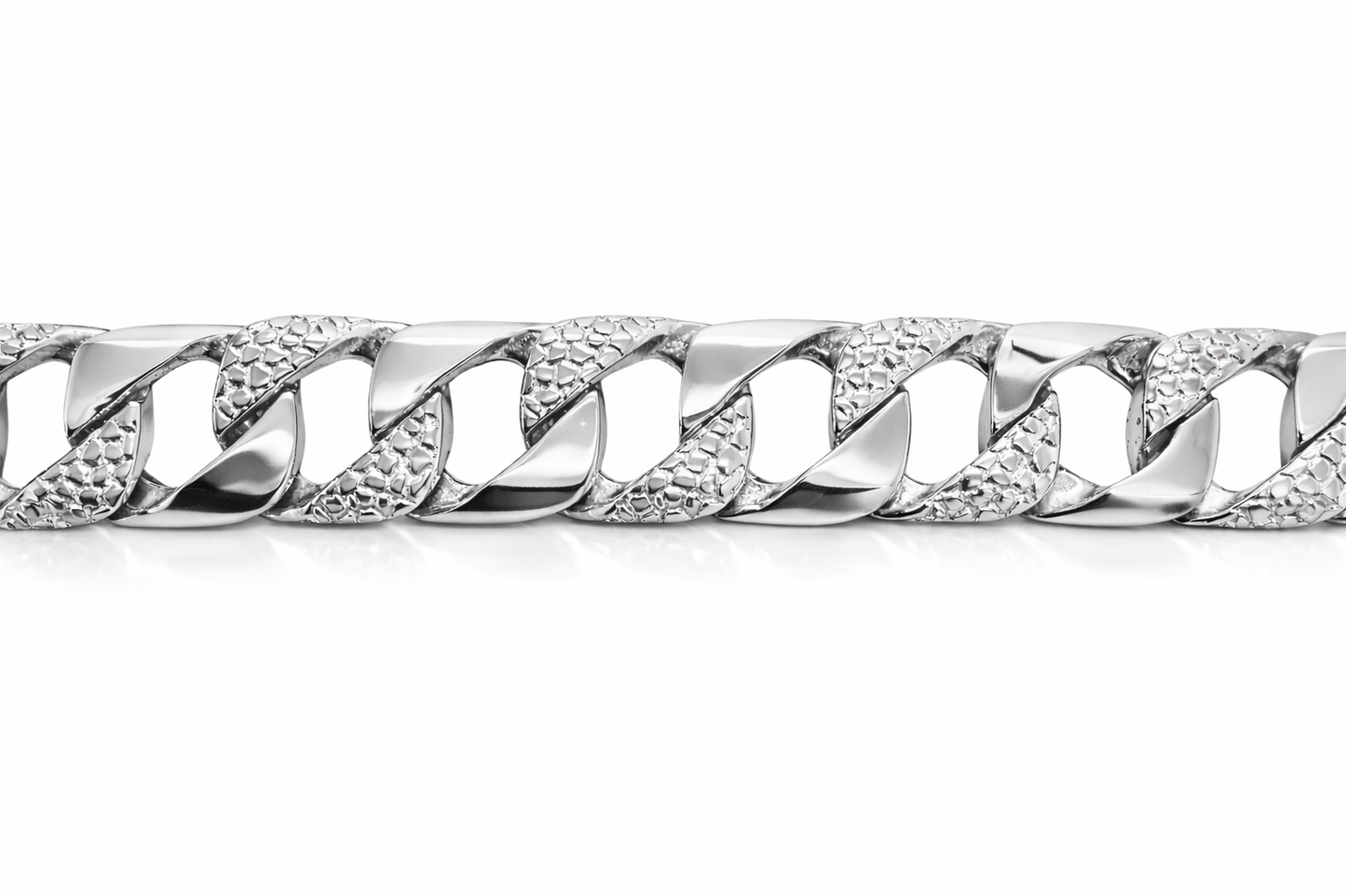 9.5mm Nugget Link ID Bracelet