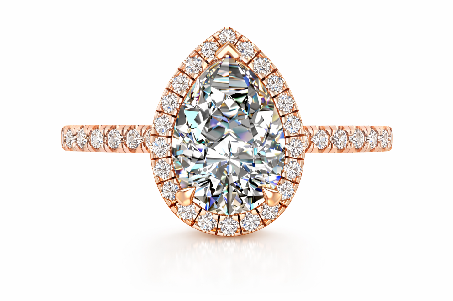1.83 ctw Pear Diamond Certified Ring