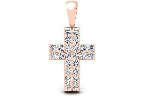 .29 ctw Round Diamond Cross Pendant