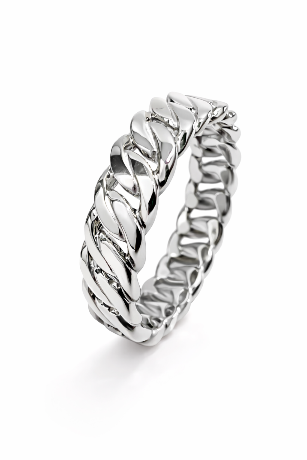 7mm Sharp Cuban Link Ring