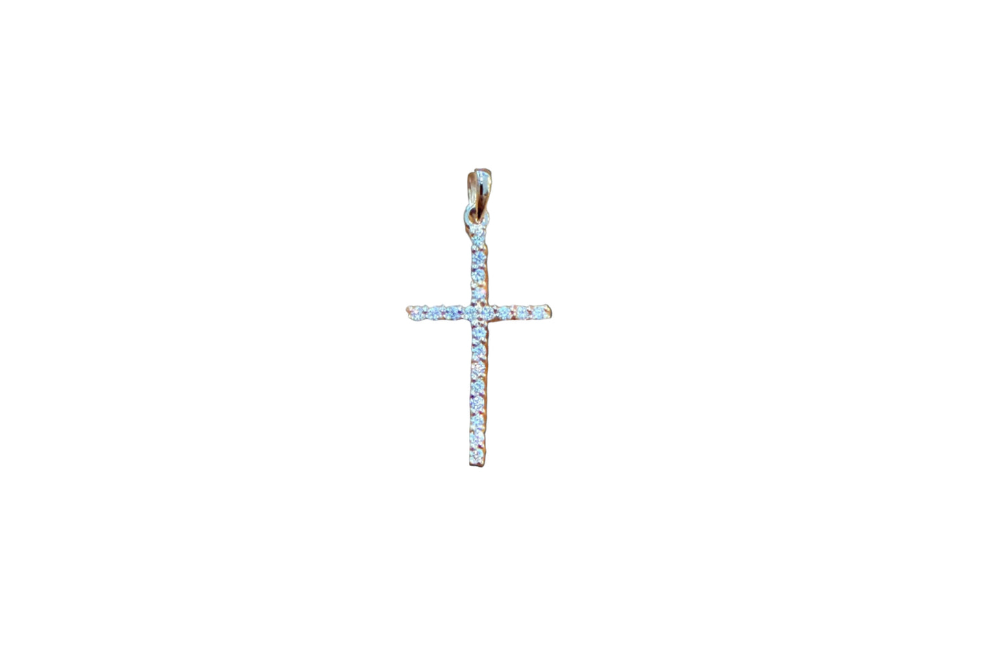 .19 ctw Round Tennis Diamond Cross Pendant