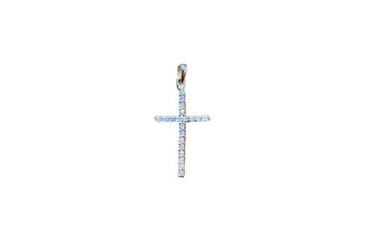 .19 ctw Round Tennis Diamond Cross Pendant
