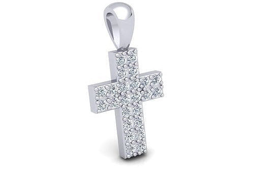 .29 ctw Round Diamond Cross Pendant