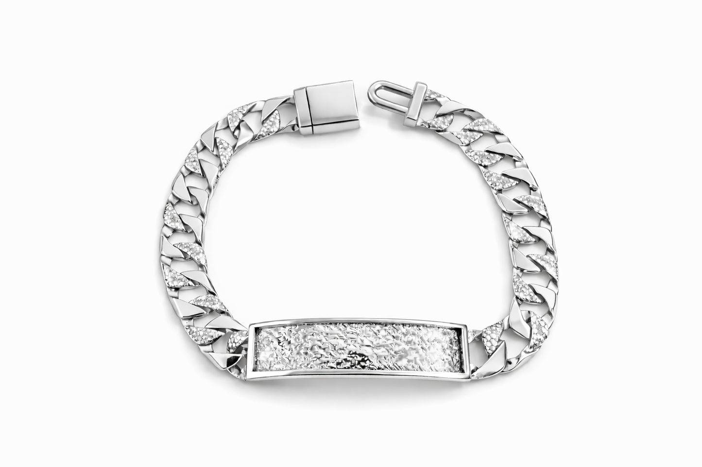 9.5mm Nugget Link ID Bracelet