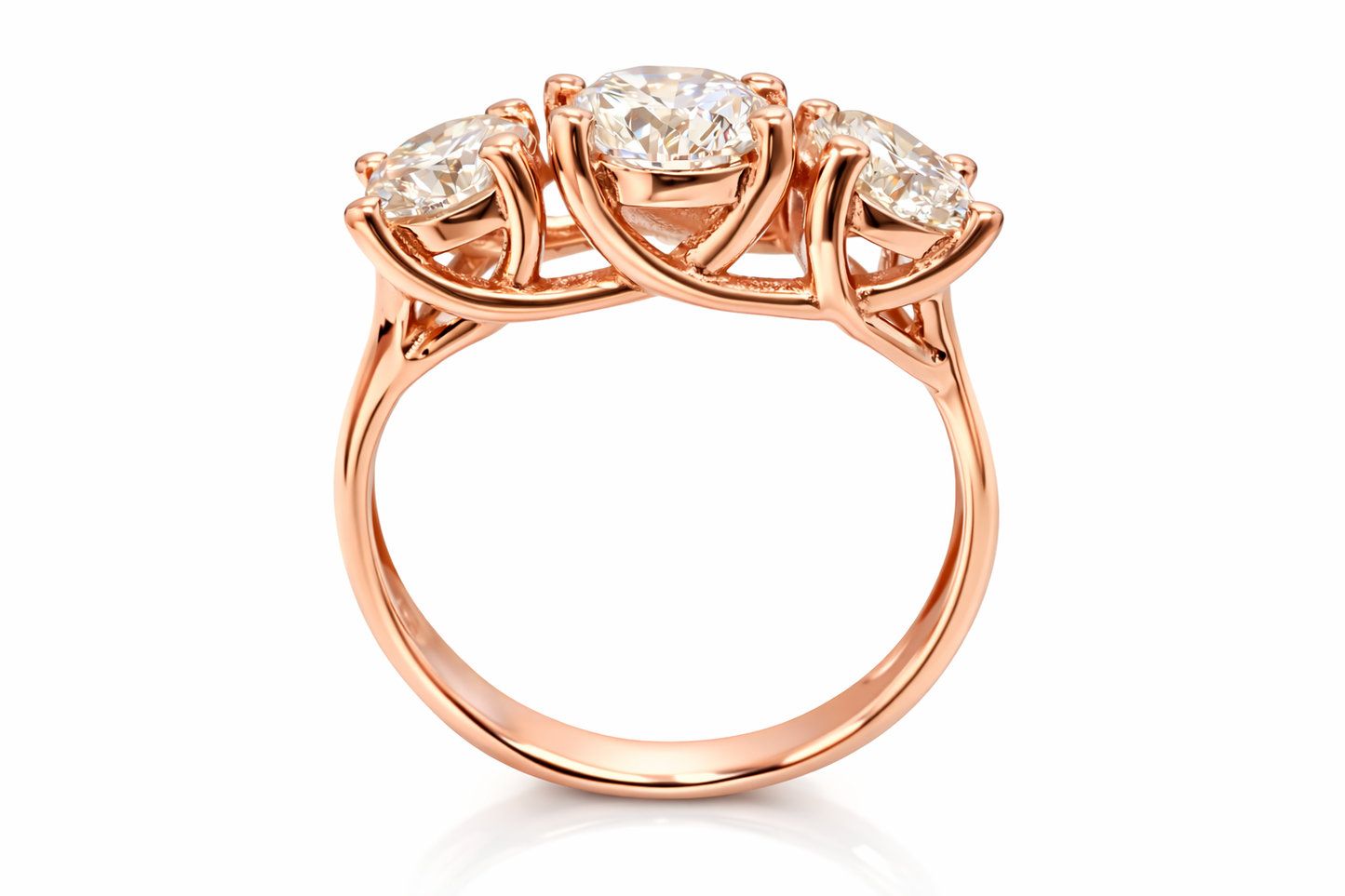 1.5 ctw Three Diamond Stone Ring