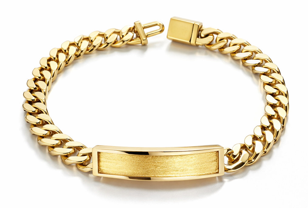 8mm Cuban Link ID Bracelet