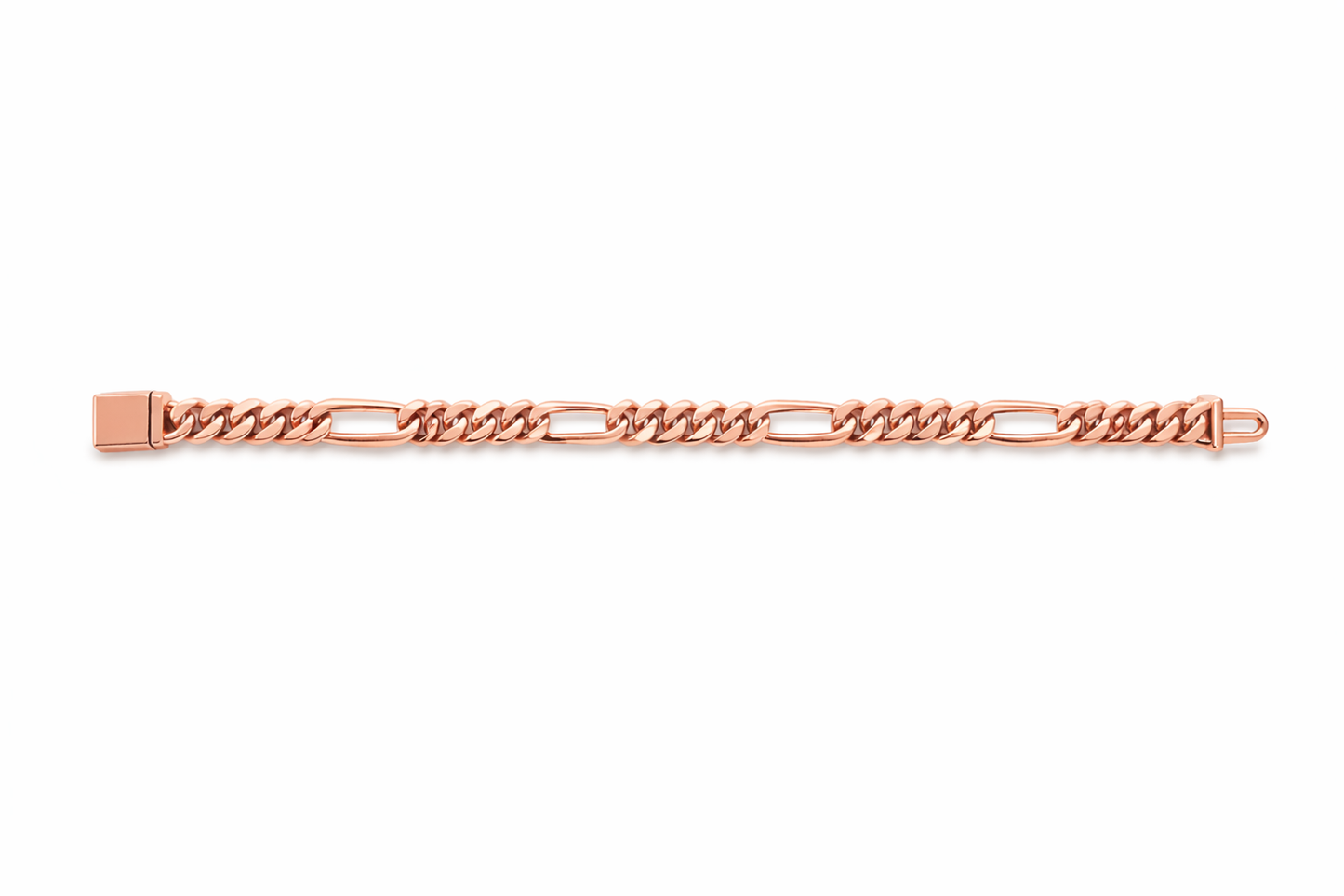 8mm Cuban Link Figaro Bracelet