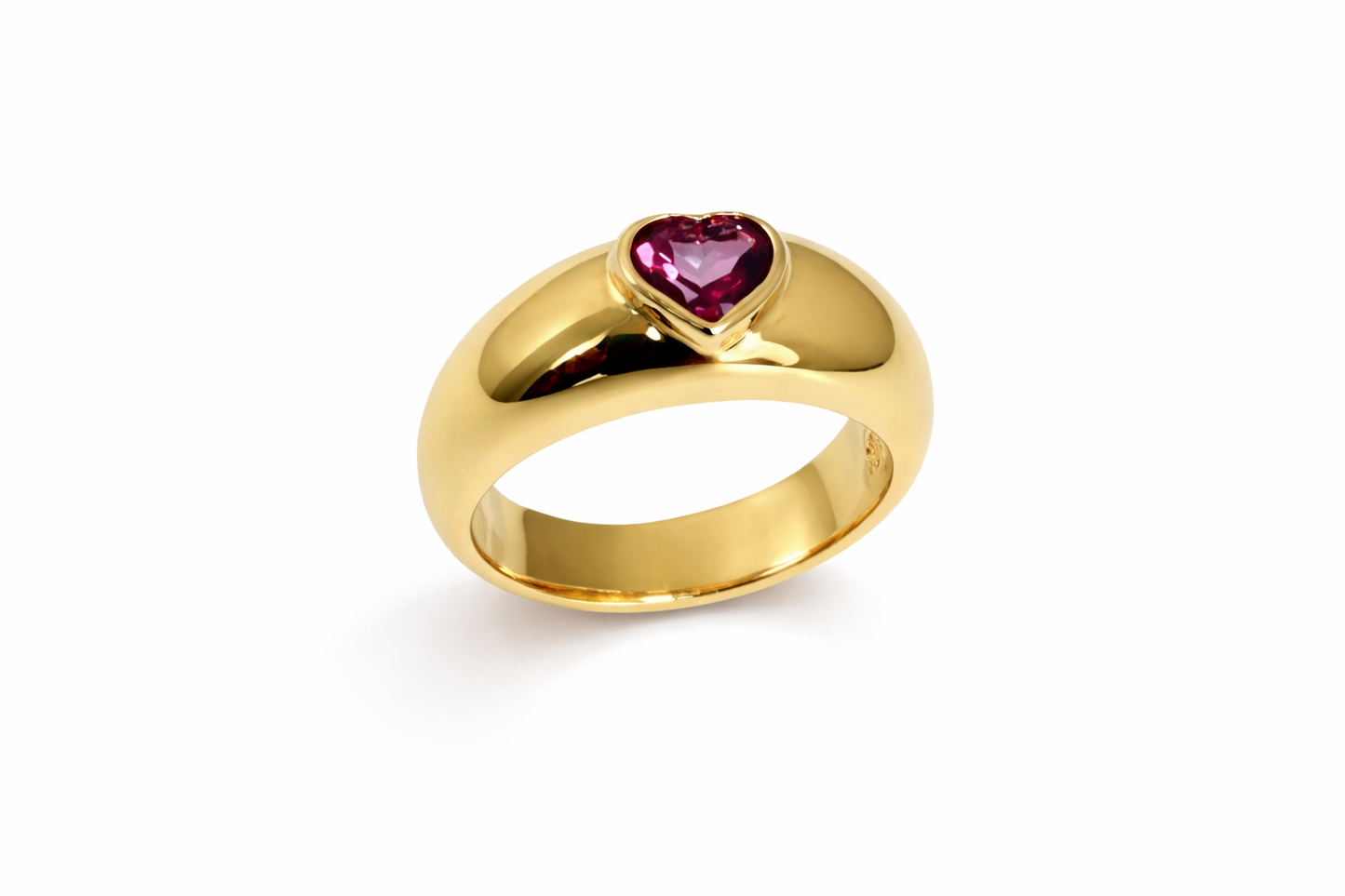 7mm Genuine Heart Pink Topaz