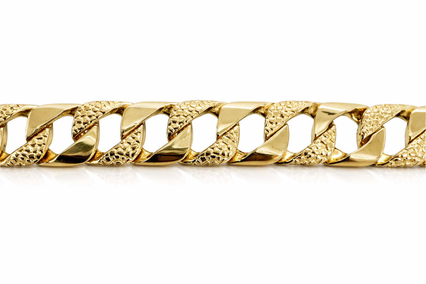 9.5mm Nugget Link ID Bracelet