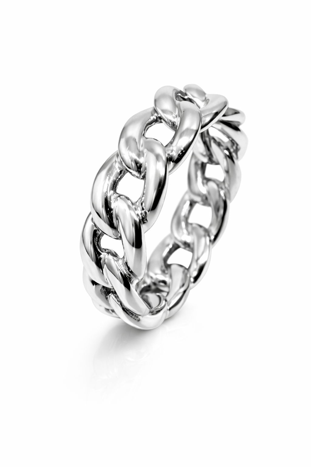 6mm All The Way Cuban Link Ring