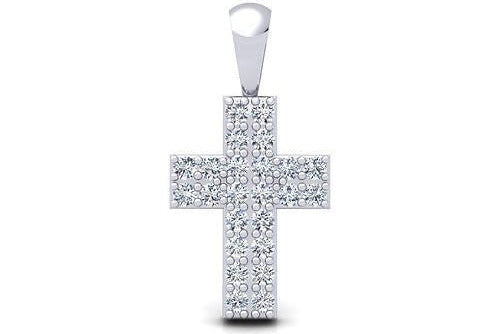 .29 ctw Round Diamond Cross Pendant